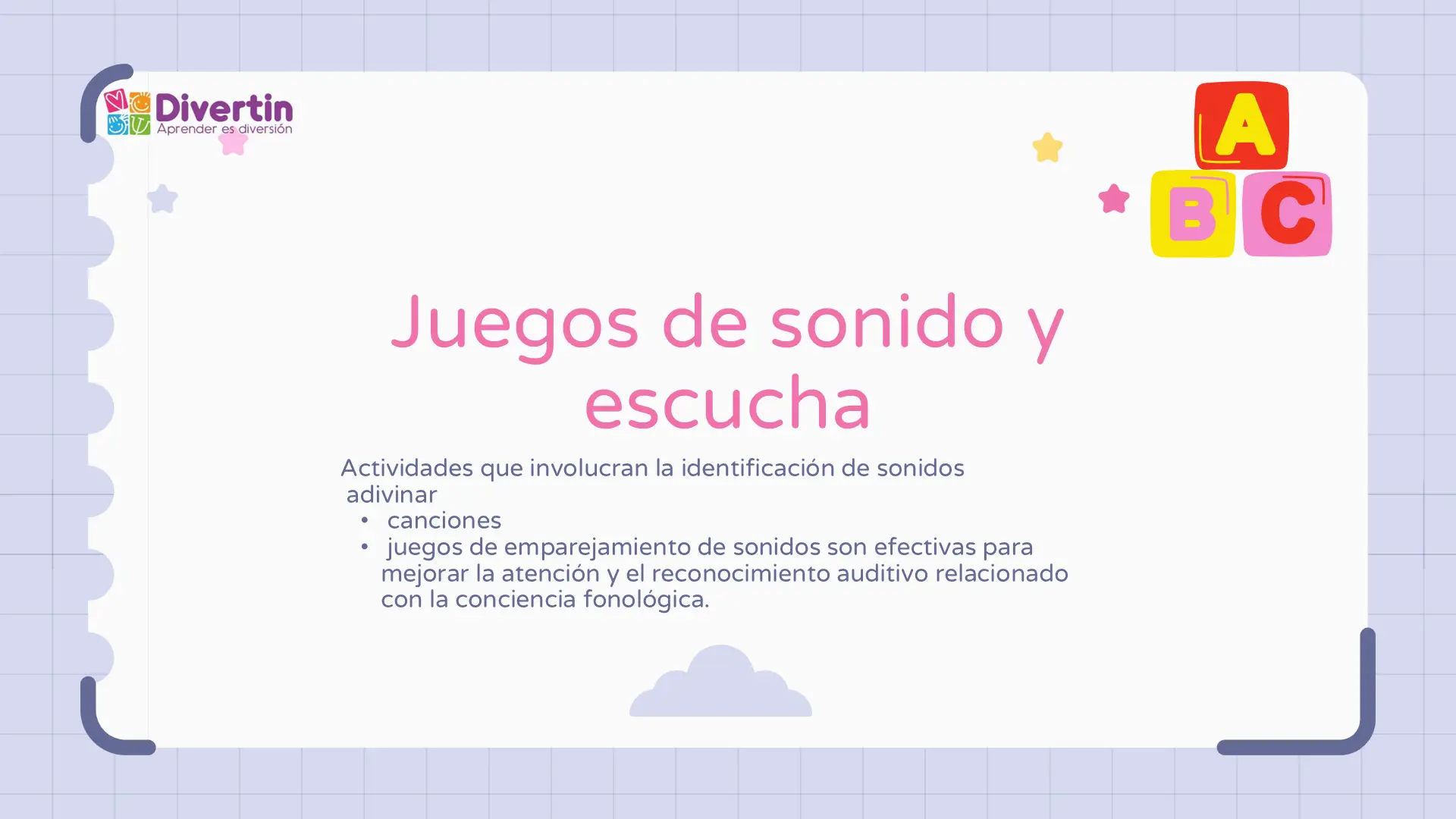 Juegos de sonido y escucha