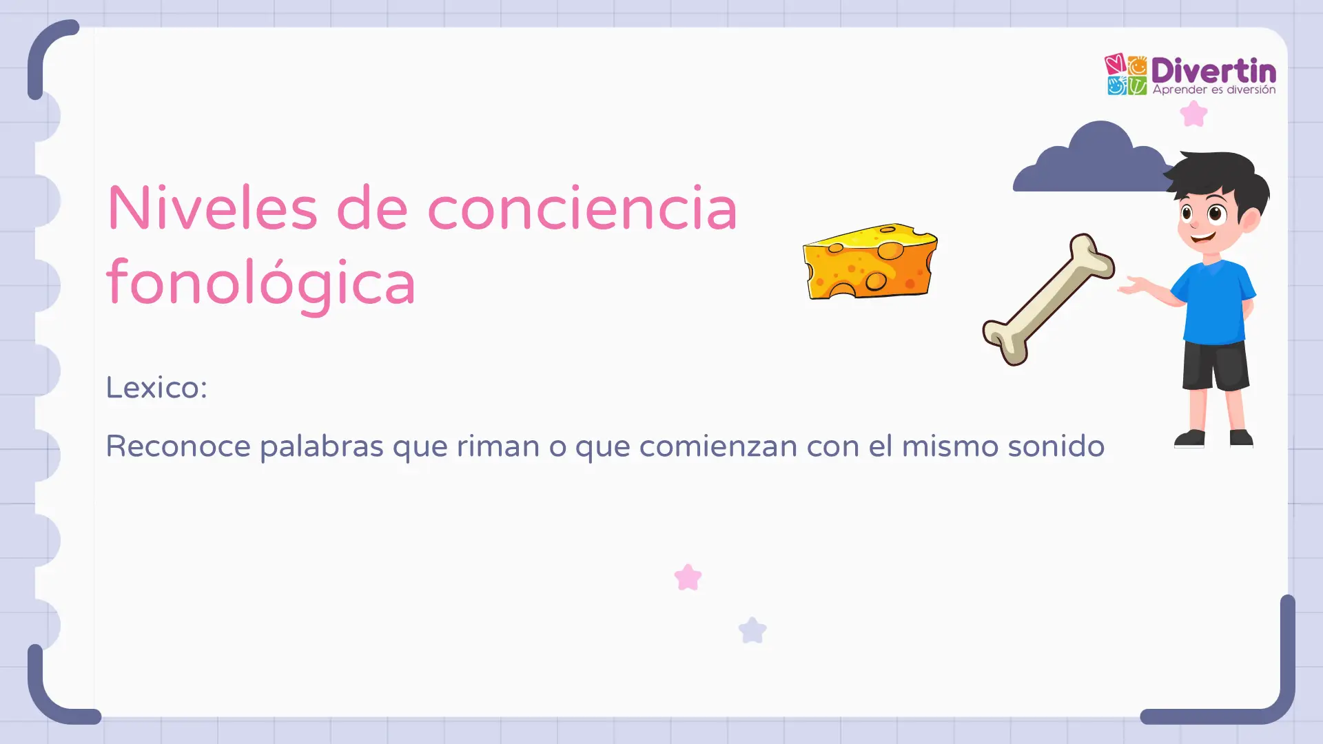 Niveles de conciencia fonológica