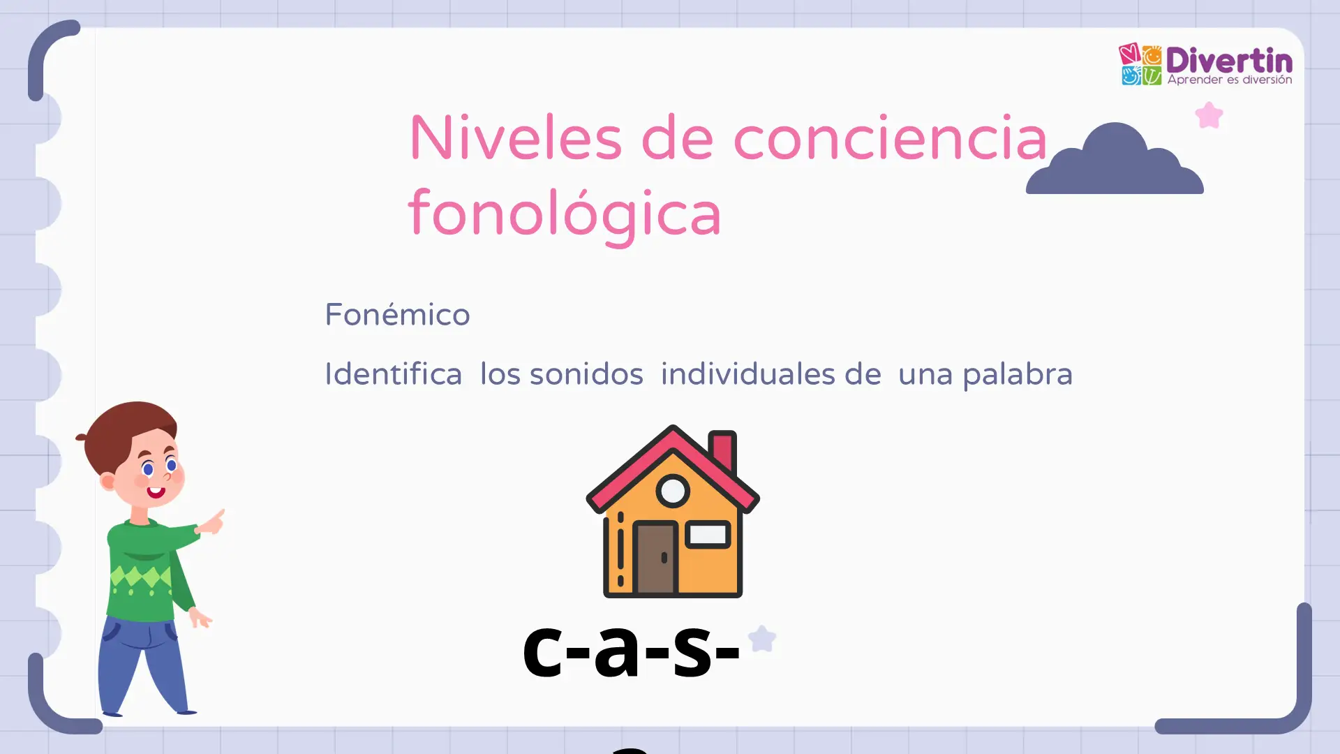 Niveles de conciencia fonológica